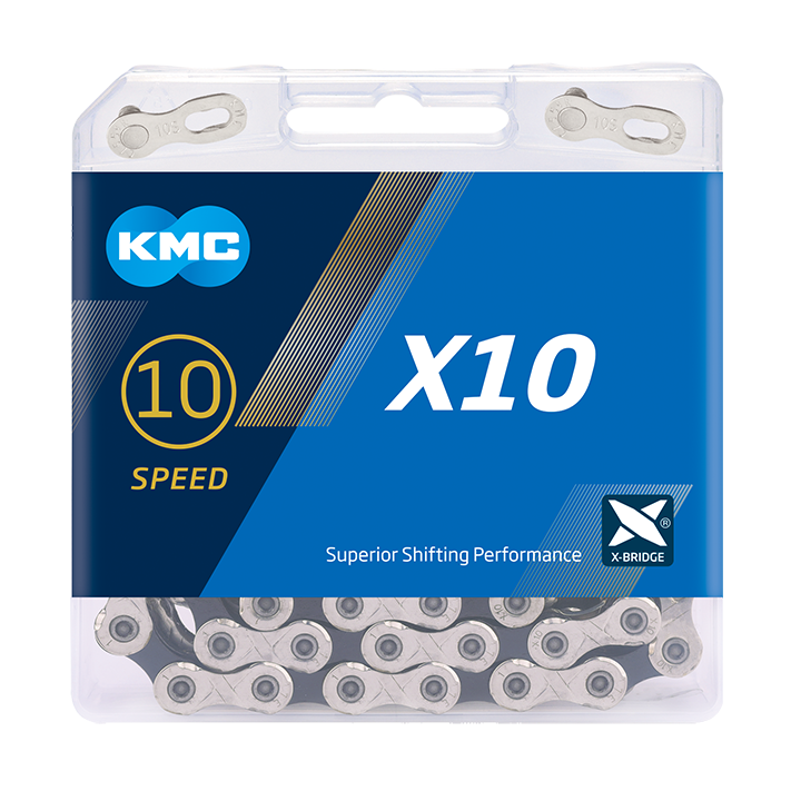 Łańcuch KMC X10 Silver/Grey – 10 rz.