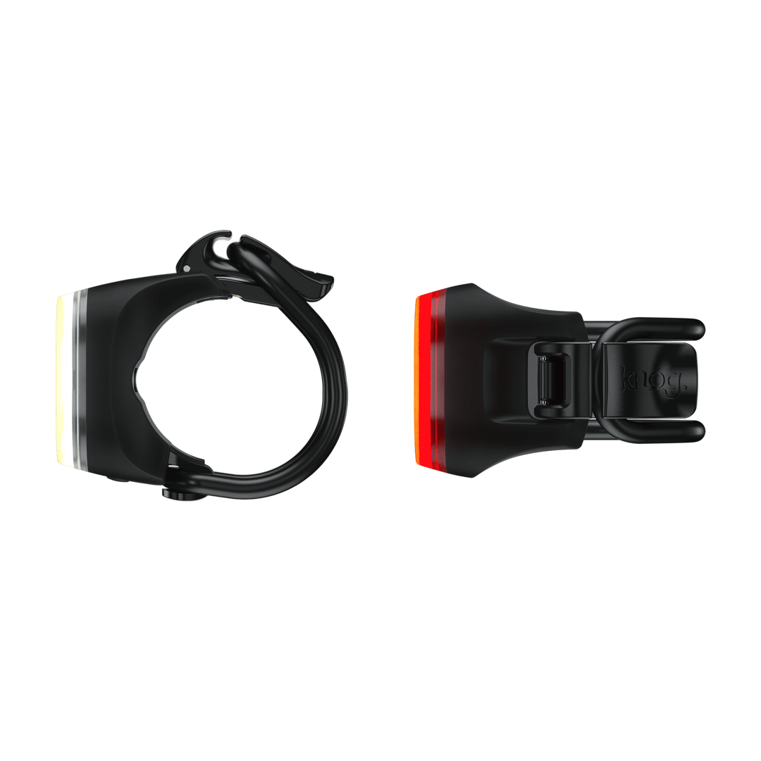 Zestaw lampek Knog Blinder Mini Square Twinpack – widok z boku | Najs Bike
