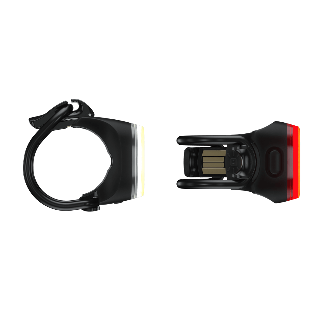 Zestaw lampek Knog Blinder Mini Square Twinpack – złącza USB | Najs Bike