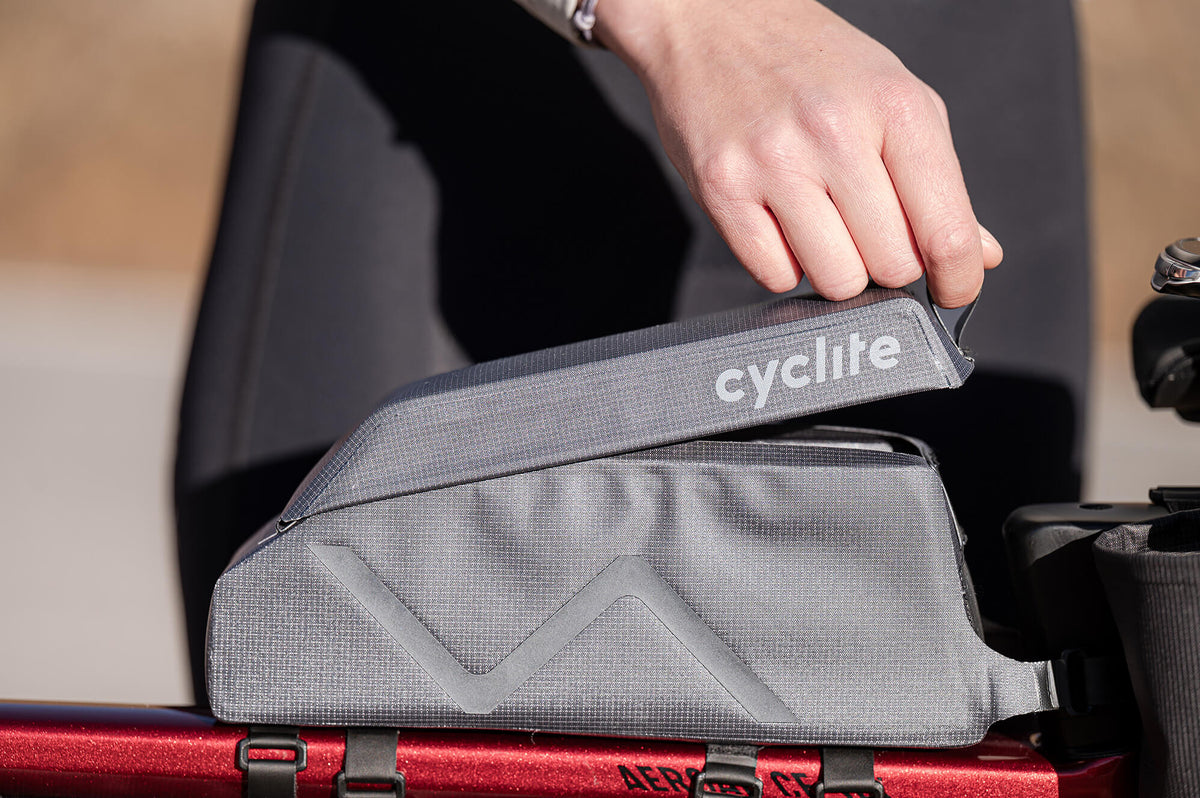 Zamykanie klapy Cyclite Top Tube Bag