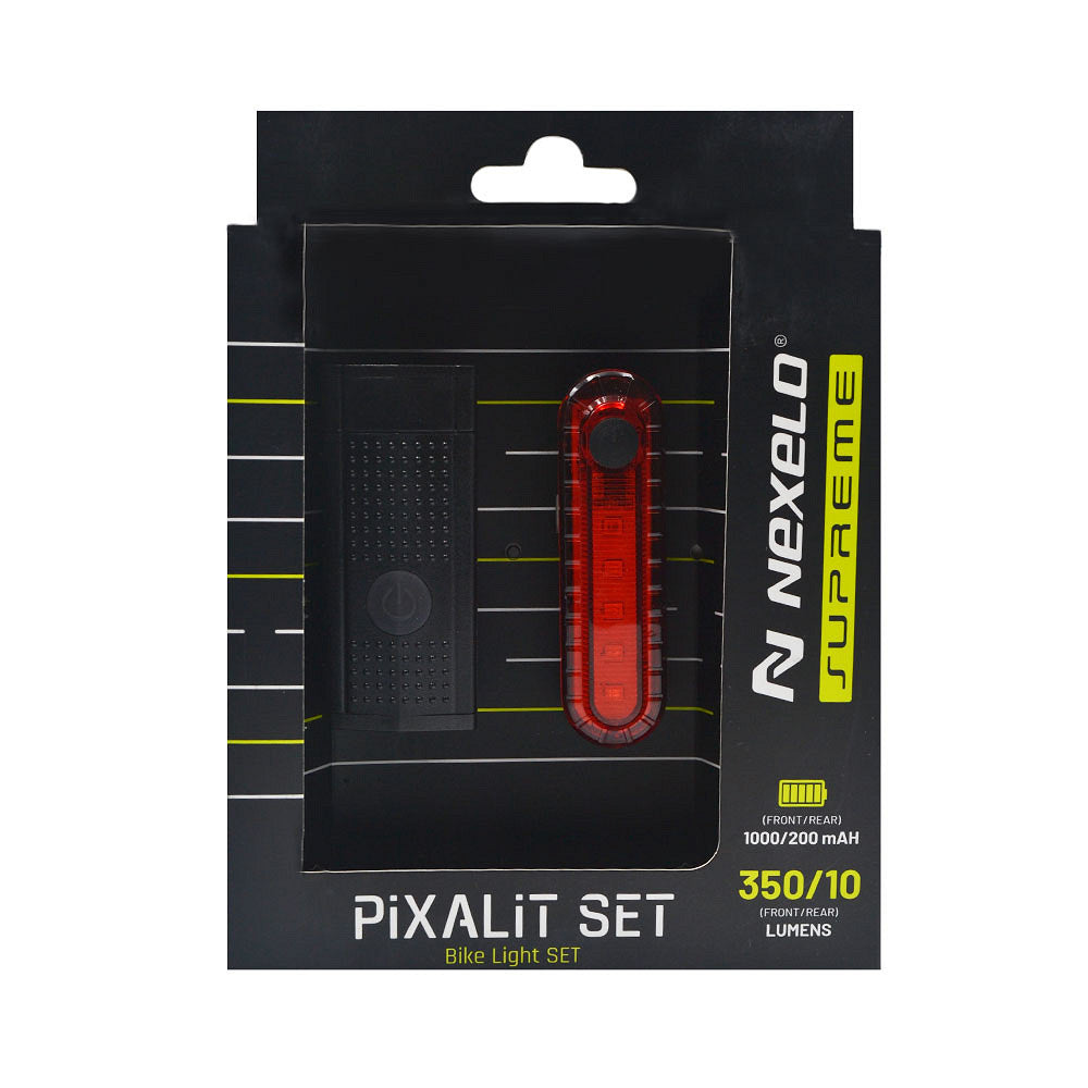 Zestaw lamp Nexelo Supreme Pixalit – opakowanie | Najs Bike