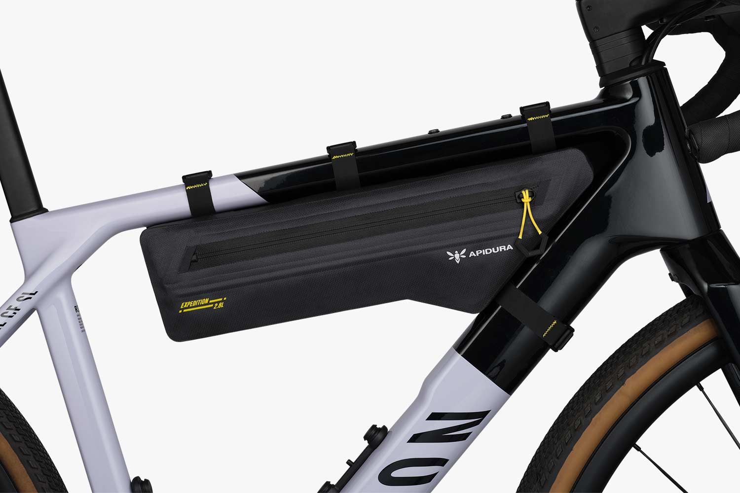 Wodoodporny zamek z szynami torby Apidura Expedition Frame Pack 2.8L