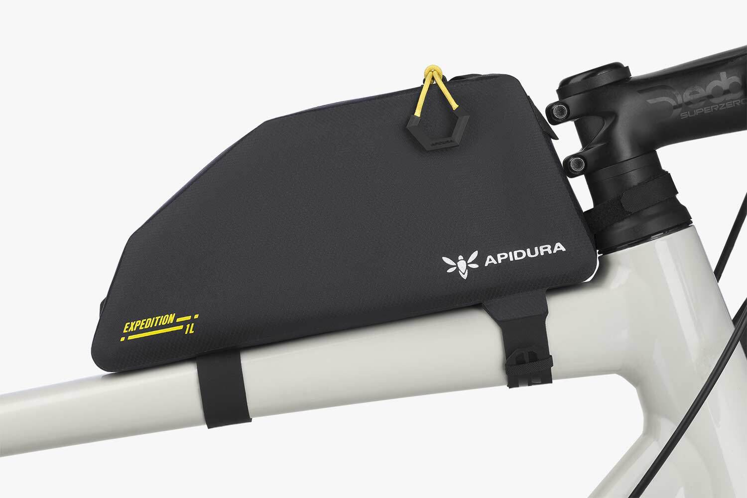 Wodoodporny zamek torby Apidura Expedition Top Tube Pack 1L otwierany jedną ręką