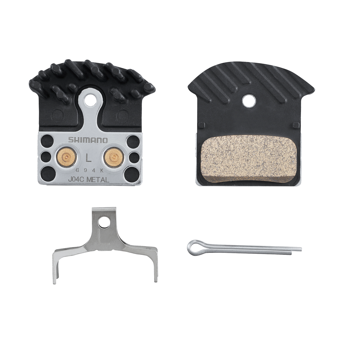 Klocki hamulcowe Shimano J04C-MF – metaliczne, z radiatorem