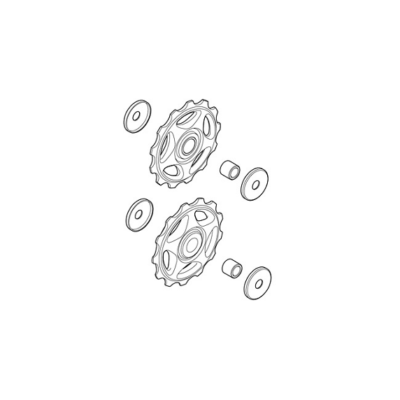 Kółka przerzutki Shimano RD-M410 / RD-M360 – komplet | Najs Bike