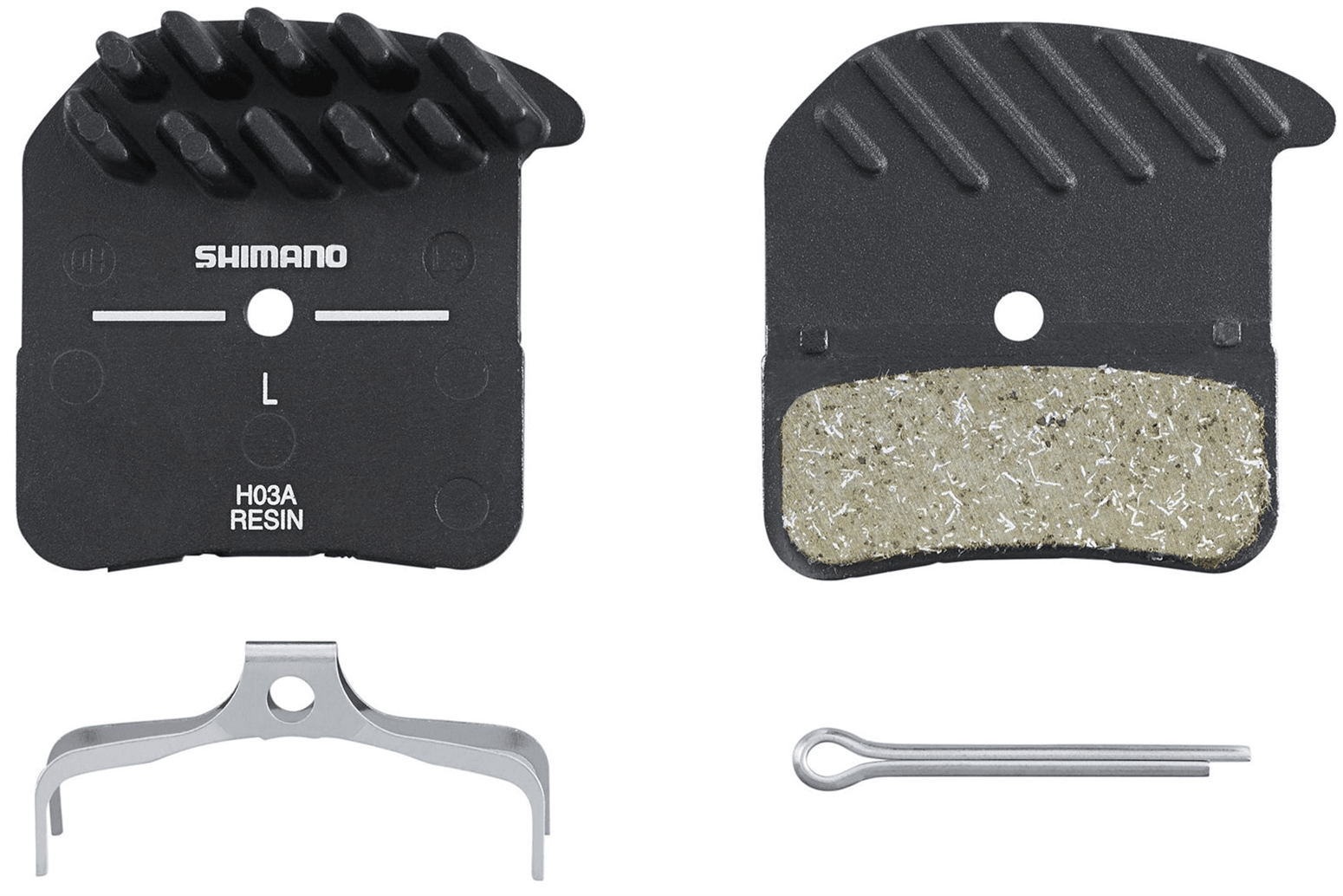 Kup Okładziny hamulcowe Shimano H03A-RF żywiczne z radiatorem do zacisków 4-tłoczkowych Szczecin - najsbike.pl