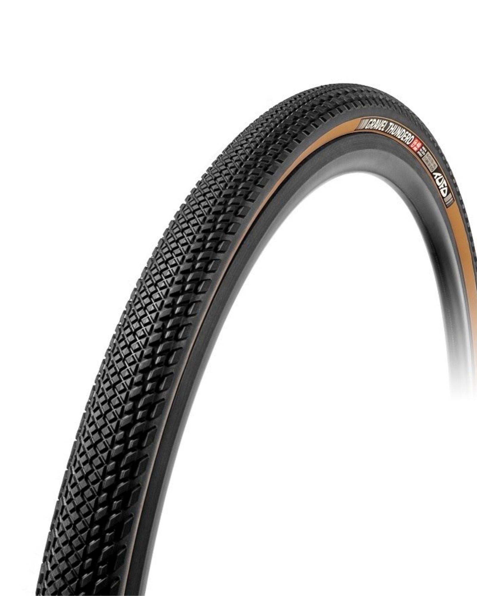 Opona Tufo Gravel Thundero - czarno - beżowa - Najs Bike