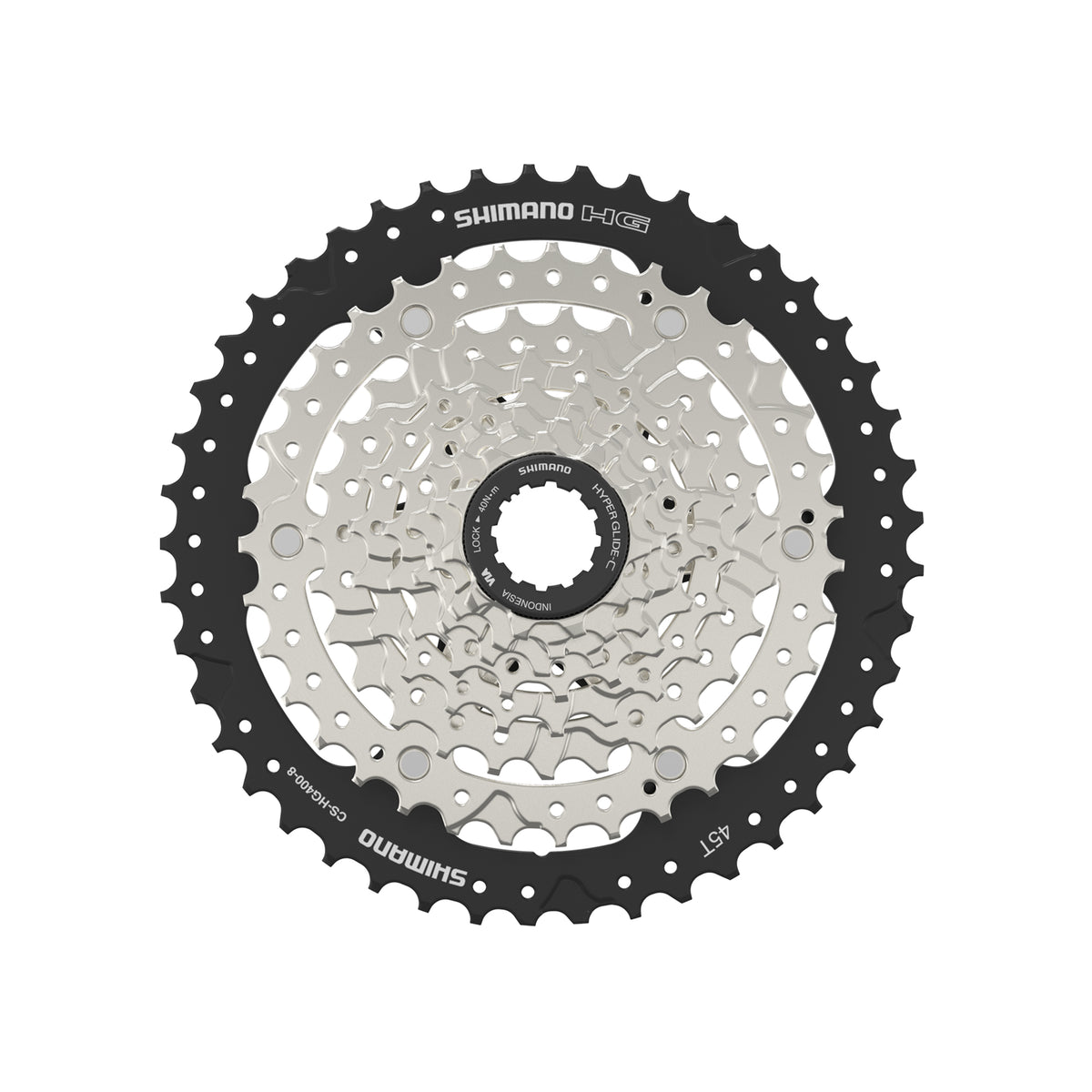 Kaseta Shimano CS-HG400-8 – 8 rzędów, szeroki zakres – zdjęcie 2 | Najs Bike