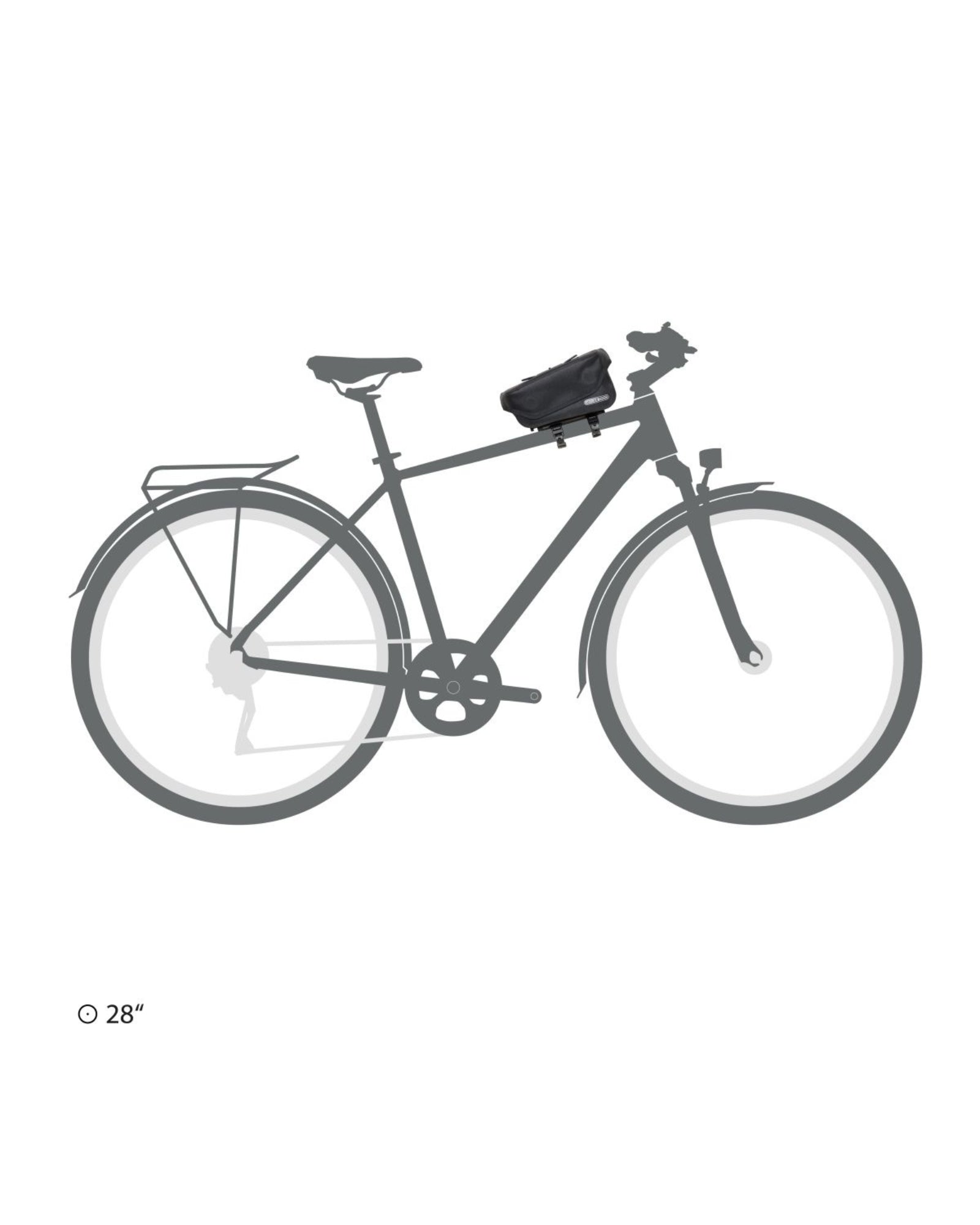 Ortlieb Toptube - Bag z uchwytem na telefon 1,5L – czarna matowa - Najs Bike