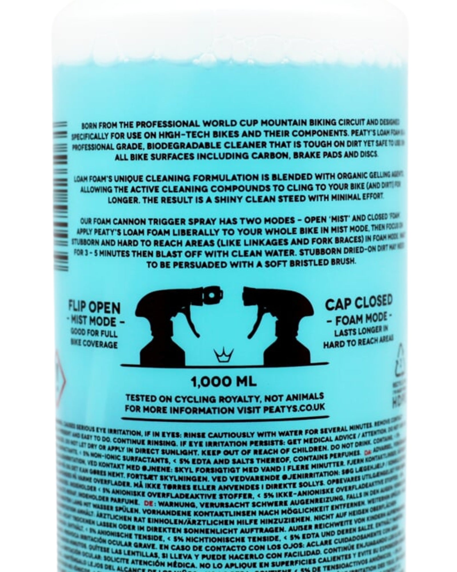 Peaty's LoamFoam Bike Cleaner – Środek do Czyszczenia Roweru - 1L - Najs Bike