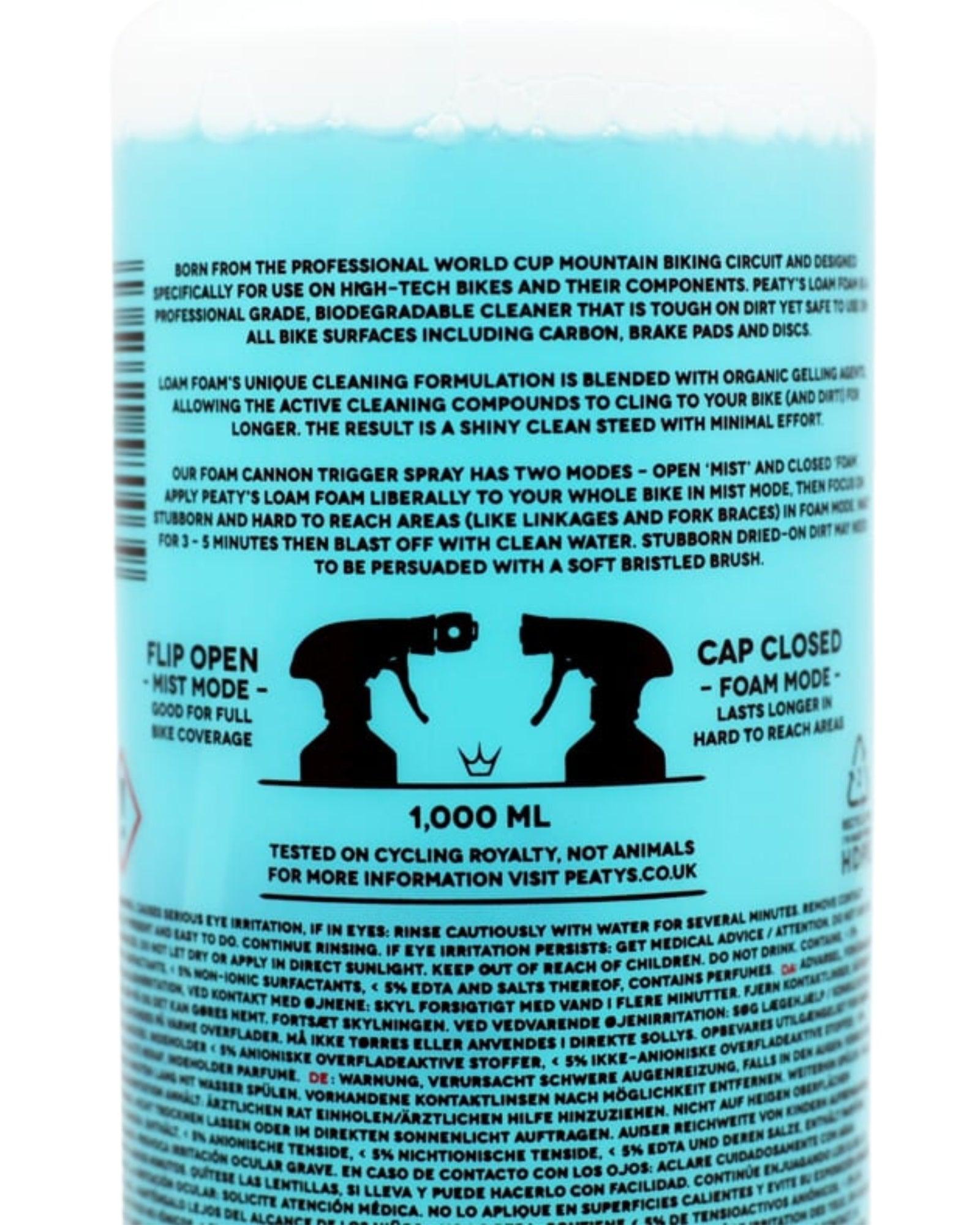 Peaty's LoamFoam Bike Cleaner – Środek do Czyszczenia Roweru - 1L - Najs Bike