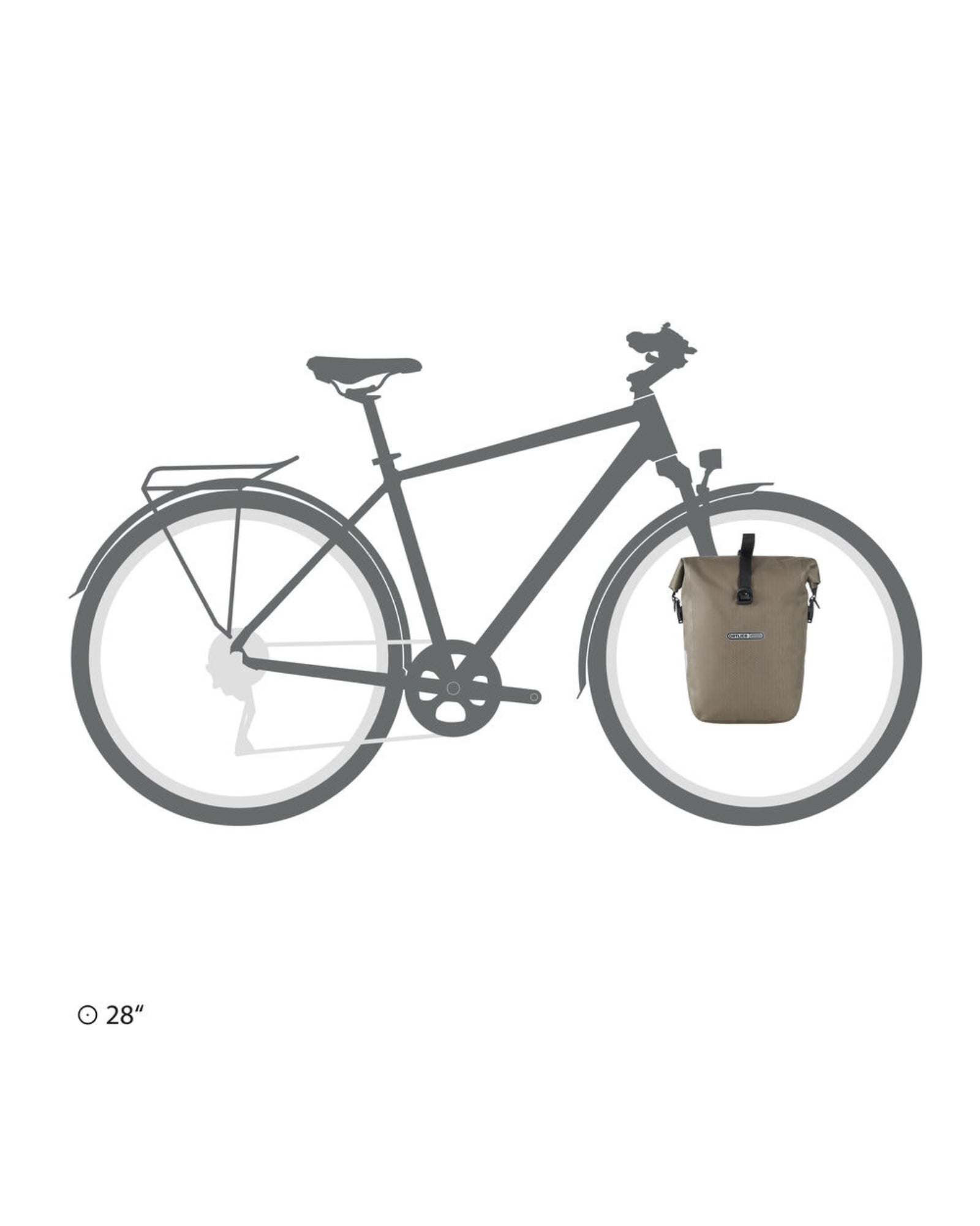 Sakwa uniwersalna Ortlieb Gravel - Pack Dark Sand QL3.1 14,5L - Najs Bike