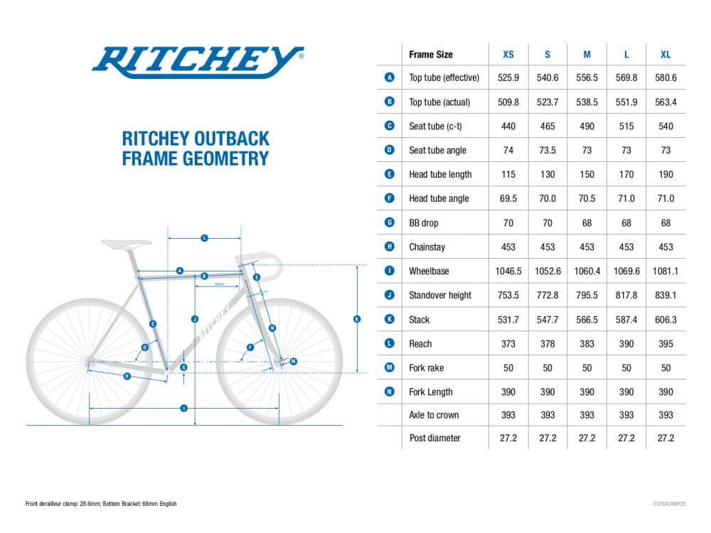 Stalowy frameset Ritchey Outback 50th Anniversary - Najs Bike