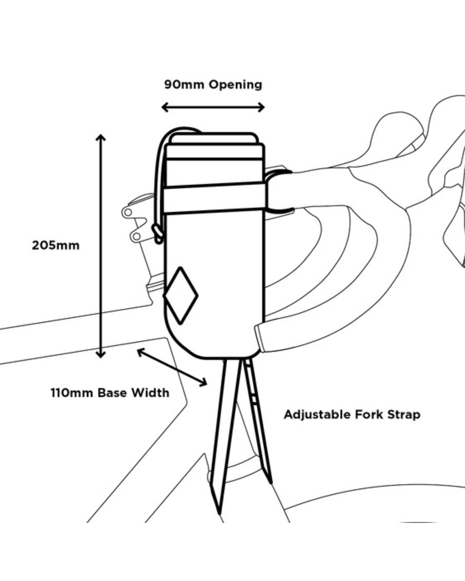 Torba na mostek Restrap Stem Bag 1.1 L - Najs Bike