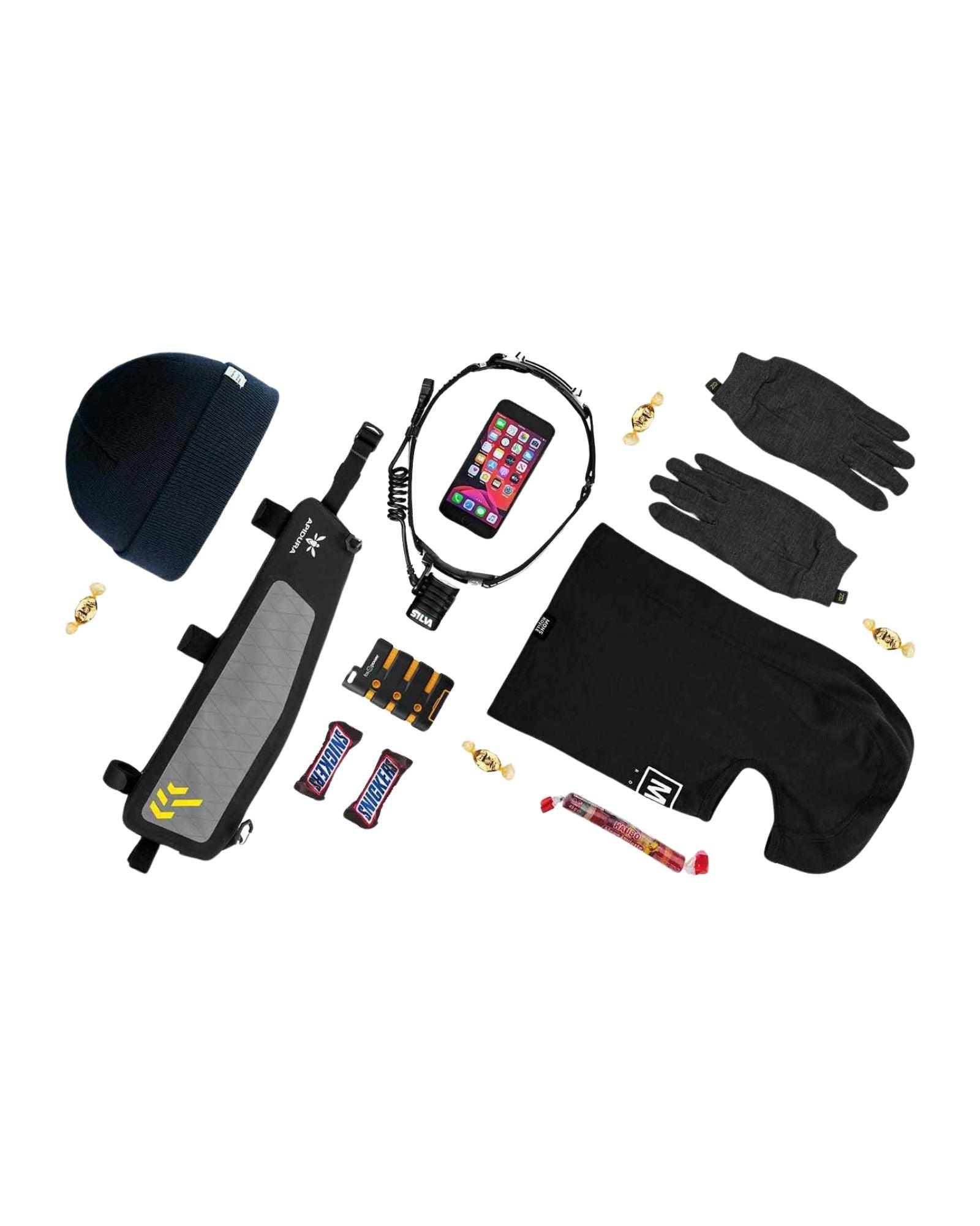 Apidura Backcountry Long Top Tube Pack 1.8L na rowerze MTB