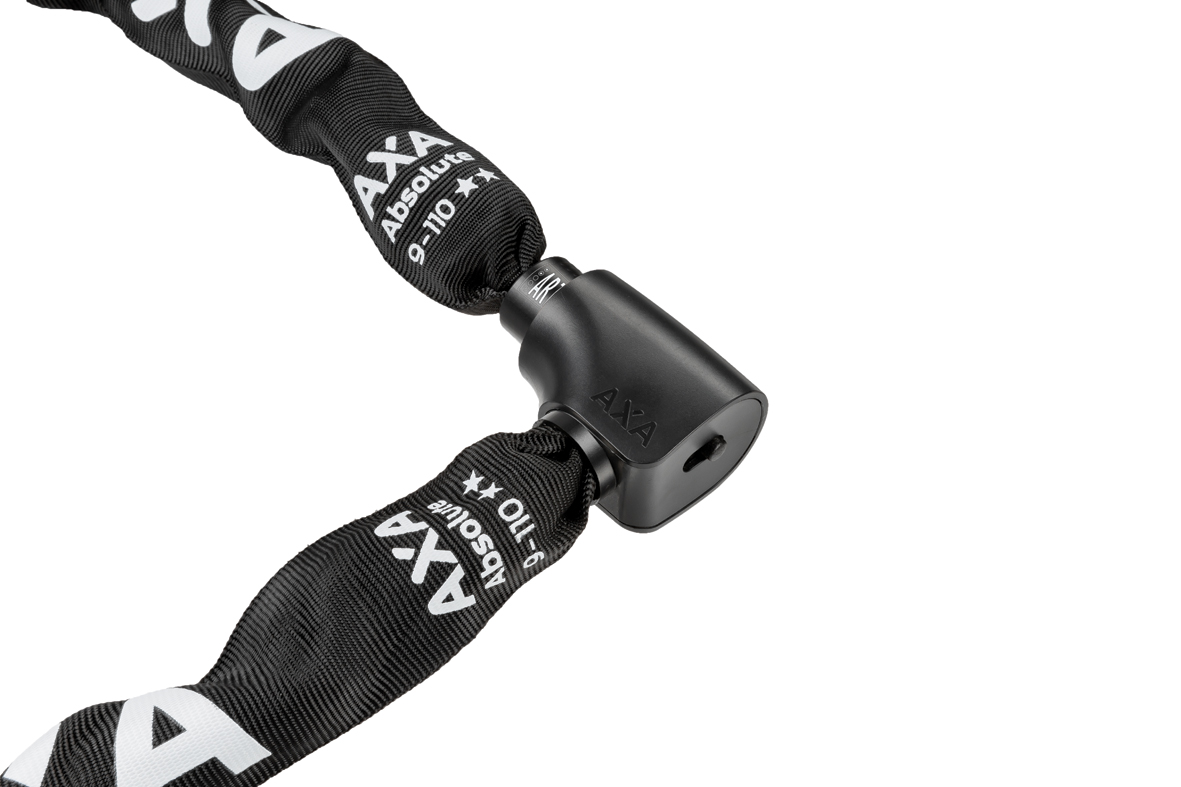 Zapięcie łańcuchowe AXA Absolute 9-110 – 110 cm, ogniwa 9 mm, na klucz – zdjęcie 2 | Najs Bike