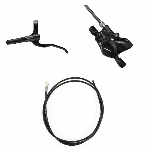 Zestaw hamulca hydraulicznego Shimano MT200 – klamka, przewód, zacisk