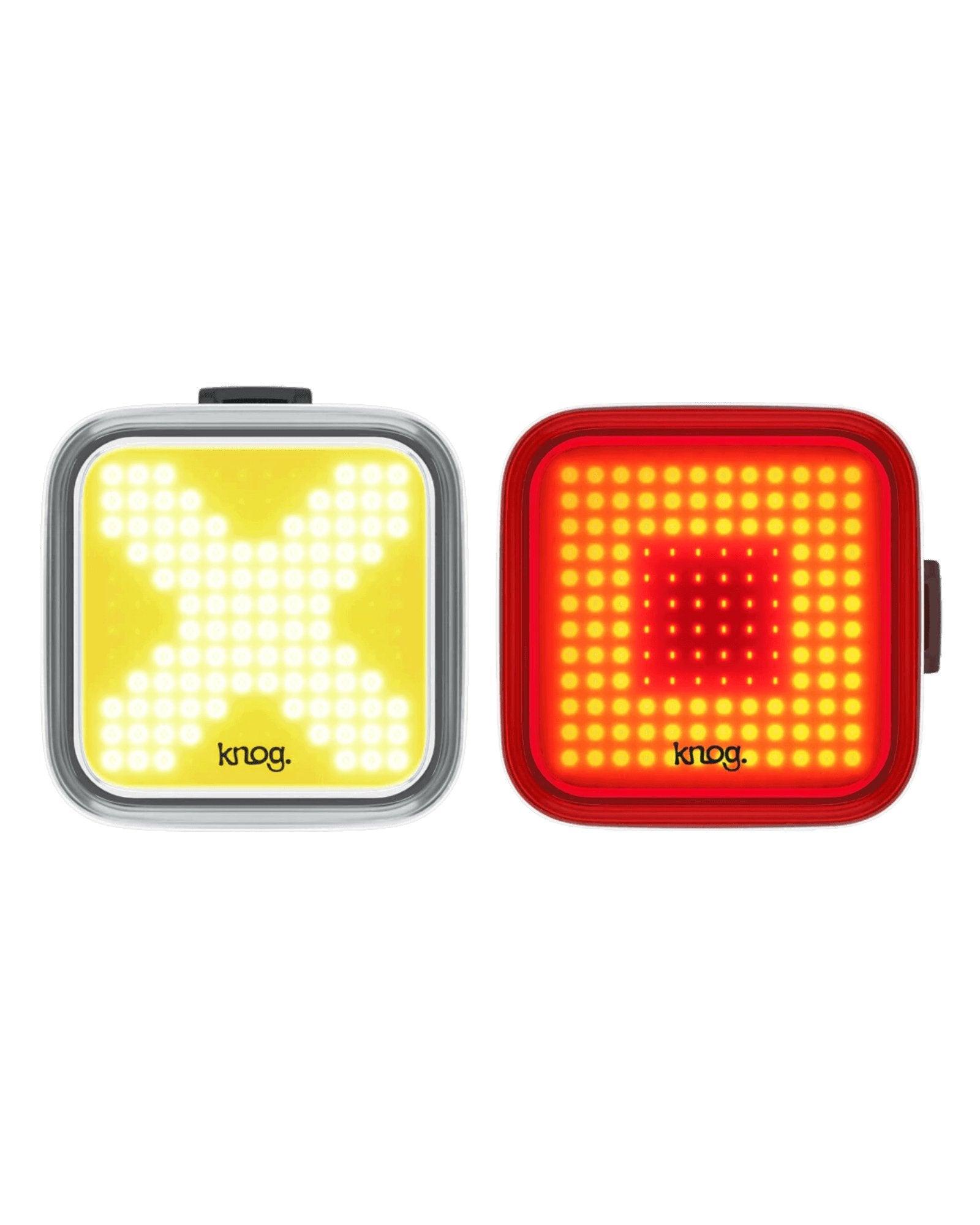 Zestaw lampek KNOG Blinder X + Square Twinpack - Najs Bike