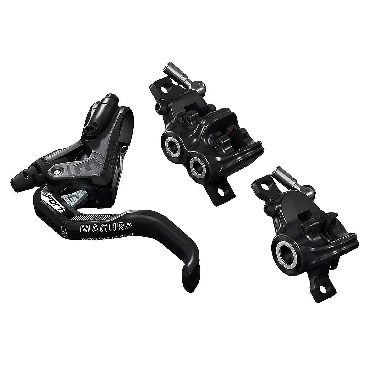 Zestaw hamulców hydraulicznych tył i przód MAGURA MT Trail Sport - 4-tłok przód / 2-tłok tył