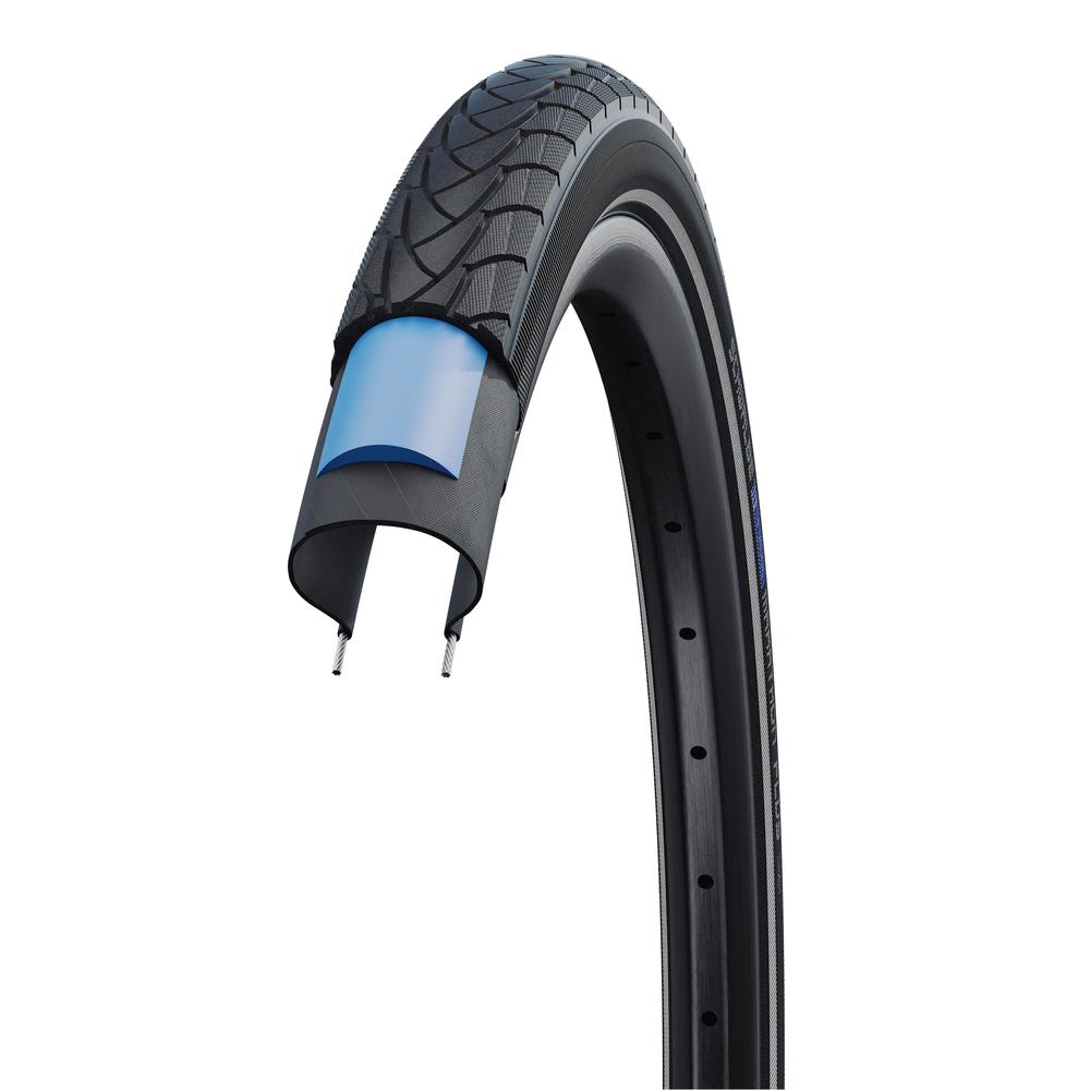 Opona SCHWALBE MARATHON PLUS / 28x1.50, 700x38C / SmartGuard / Endurance / 67EPI / 960g / czarna Reflex