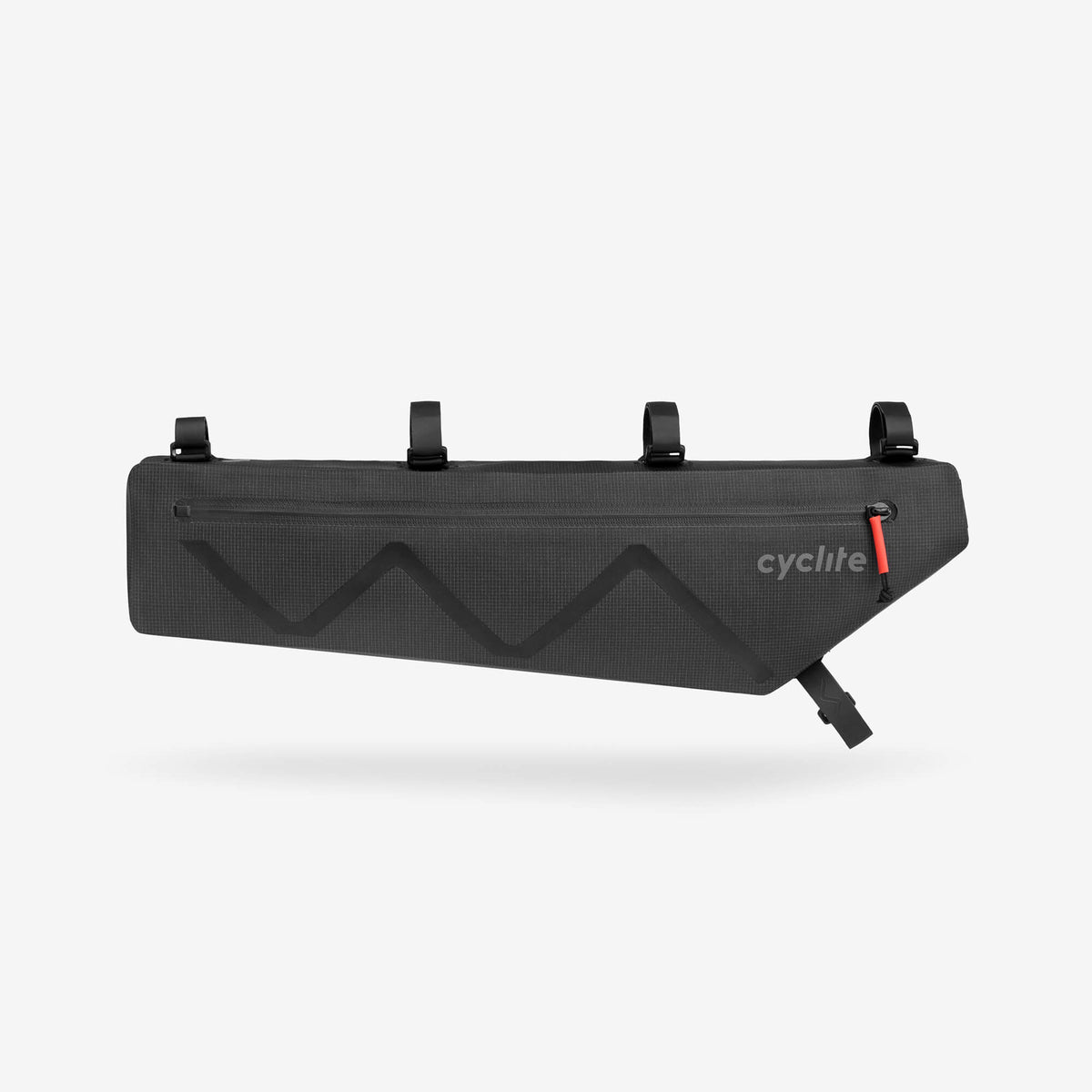 Cyclite Frame Bag XT 3,2 l, czarna torba na ramę, widok z boku