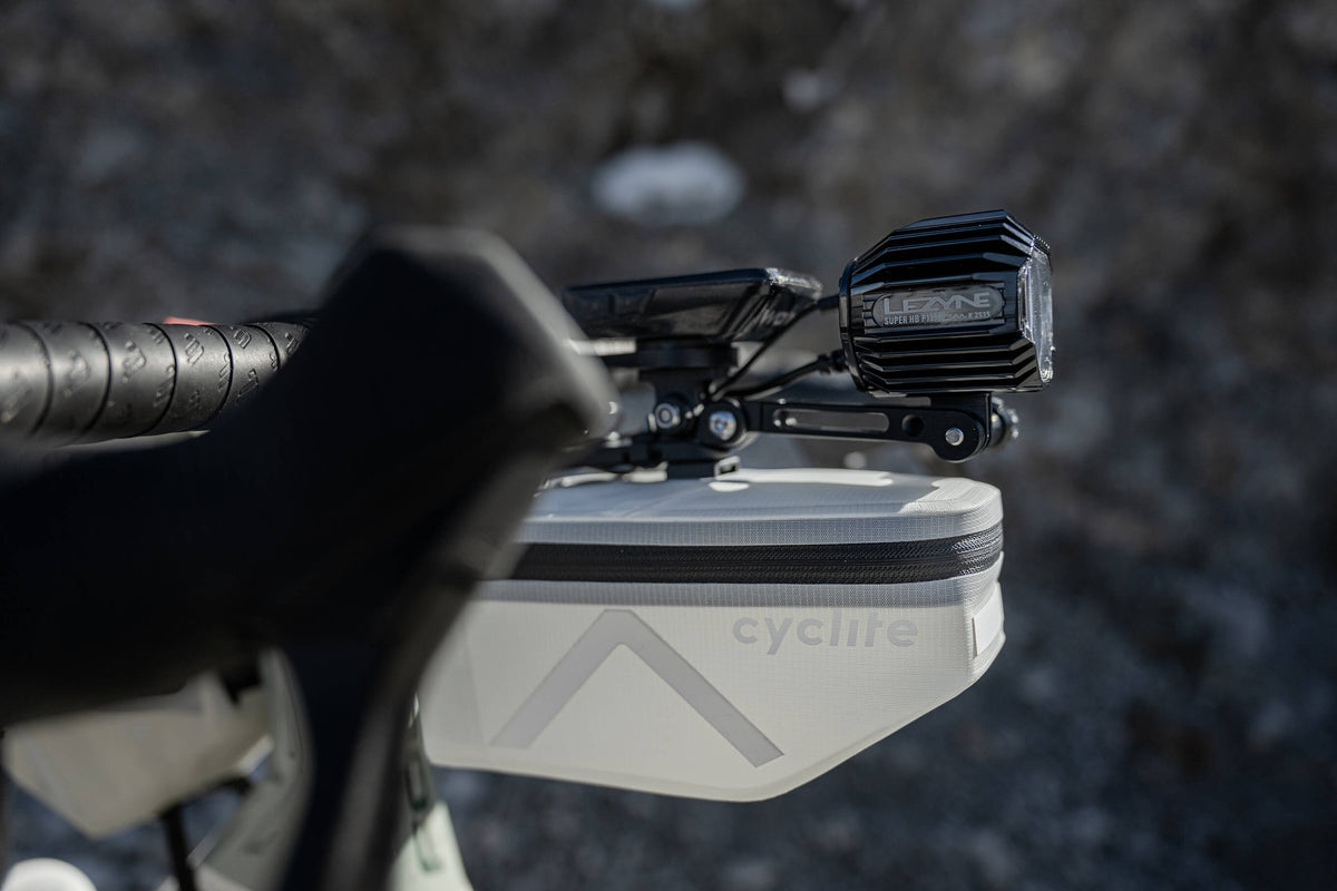 Lampka nad Cyclite Handle Bar Bag Nano #Kolor_Jasnoszary