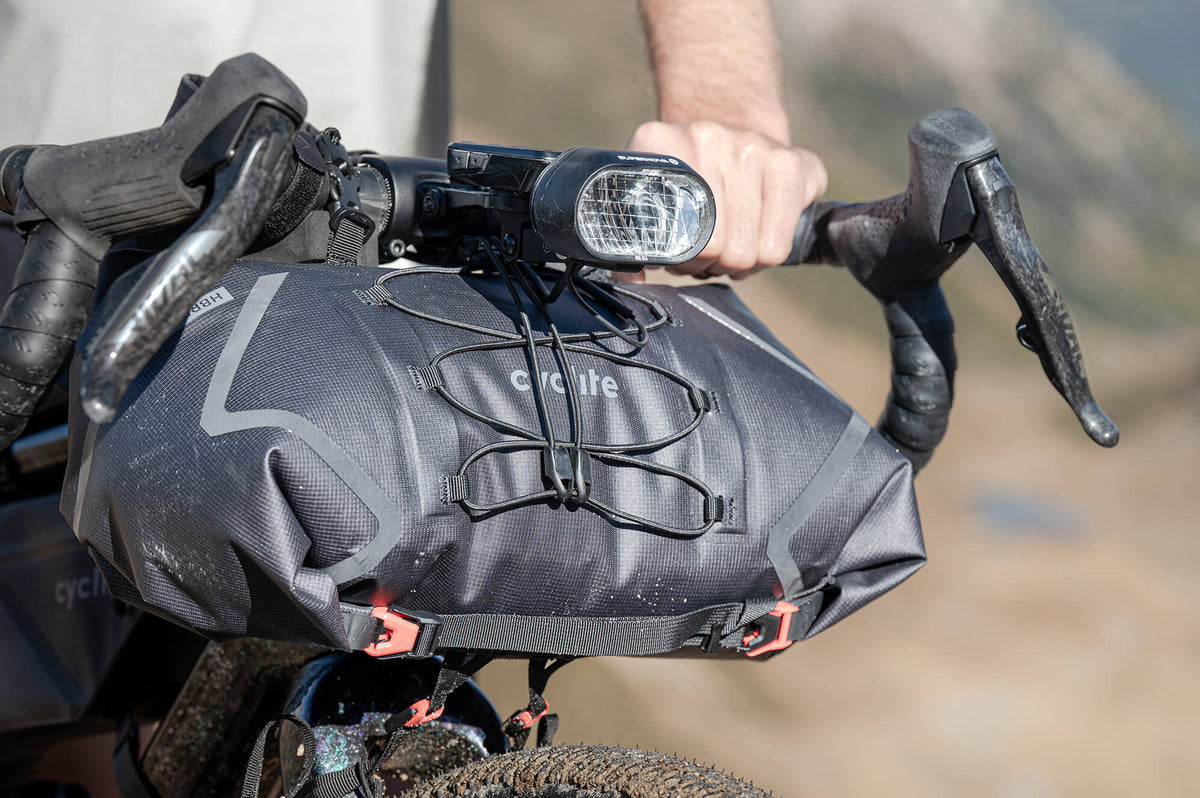 Cyclite Handle Bar Roll Bag między klamkami baranka #Kolor_Czarny