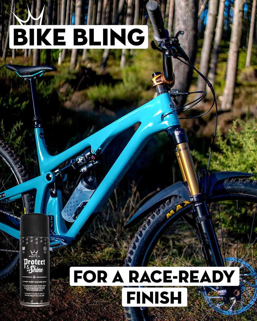 Peaty's Protect & Shine – efekt na ramie | Najs Bike