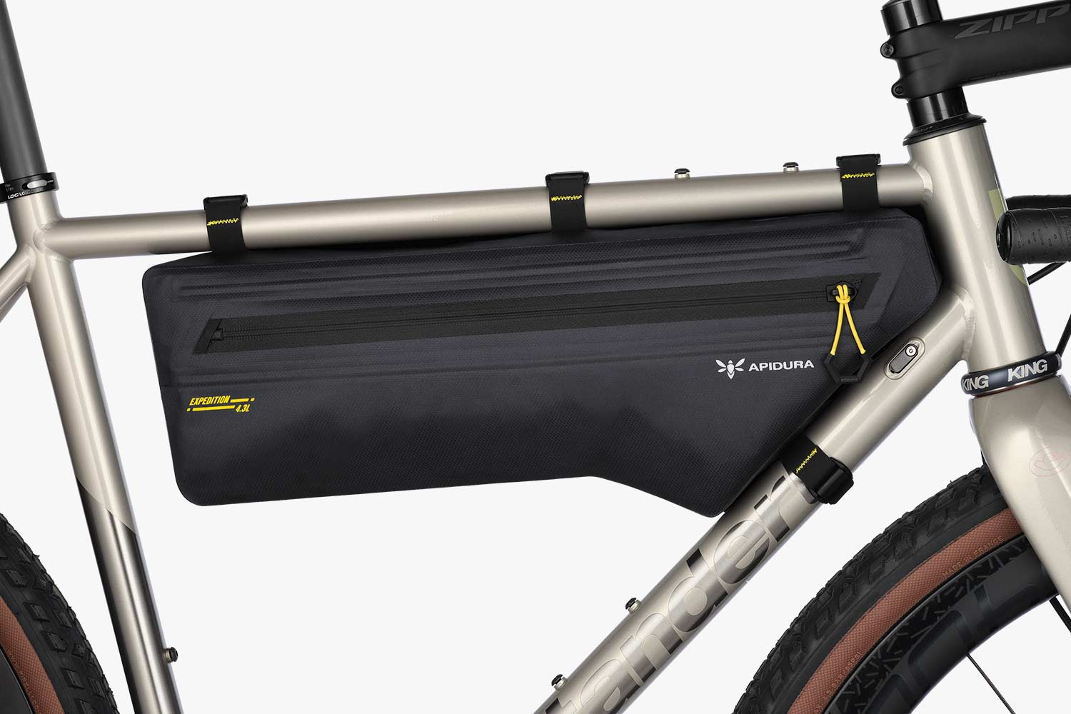 Wodoodporny zamek z szynami torby Apidura Expedition Frame Pack 4.3L