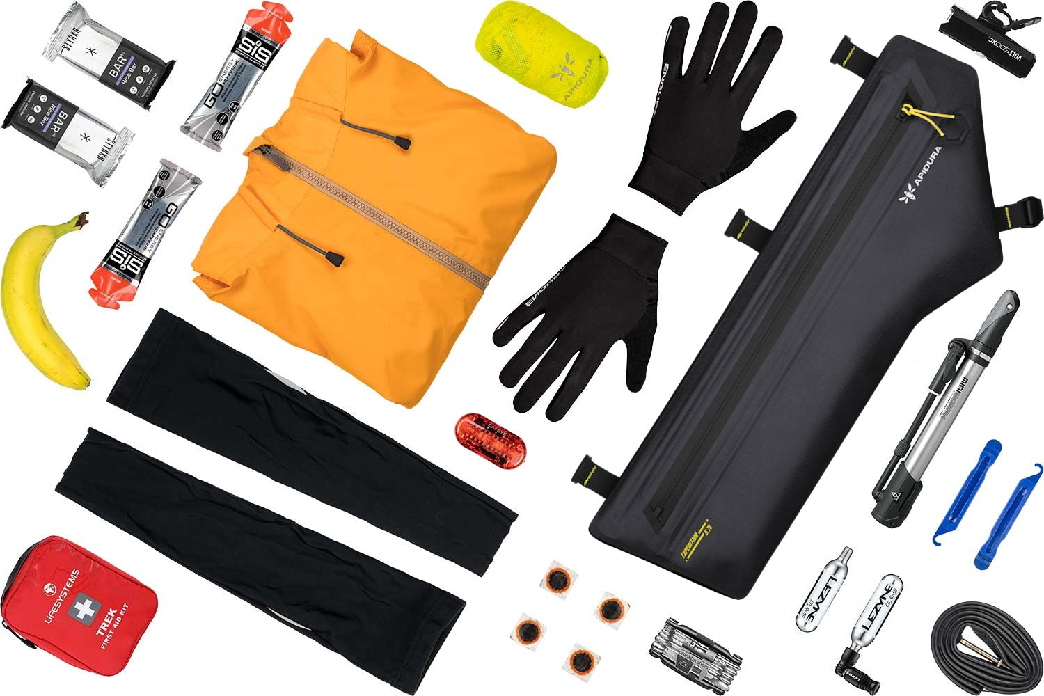 Paski Hypalon i silikonowy nadruk torby Apidura Expedition Frame Pack 5.7L