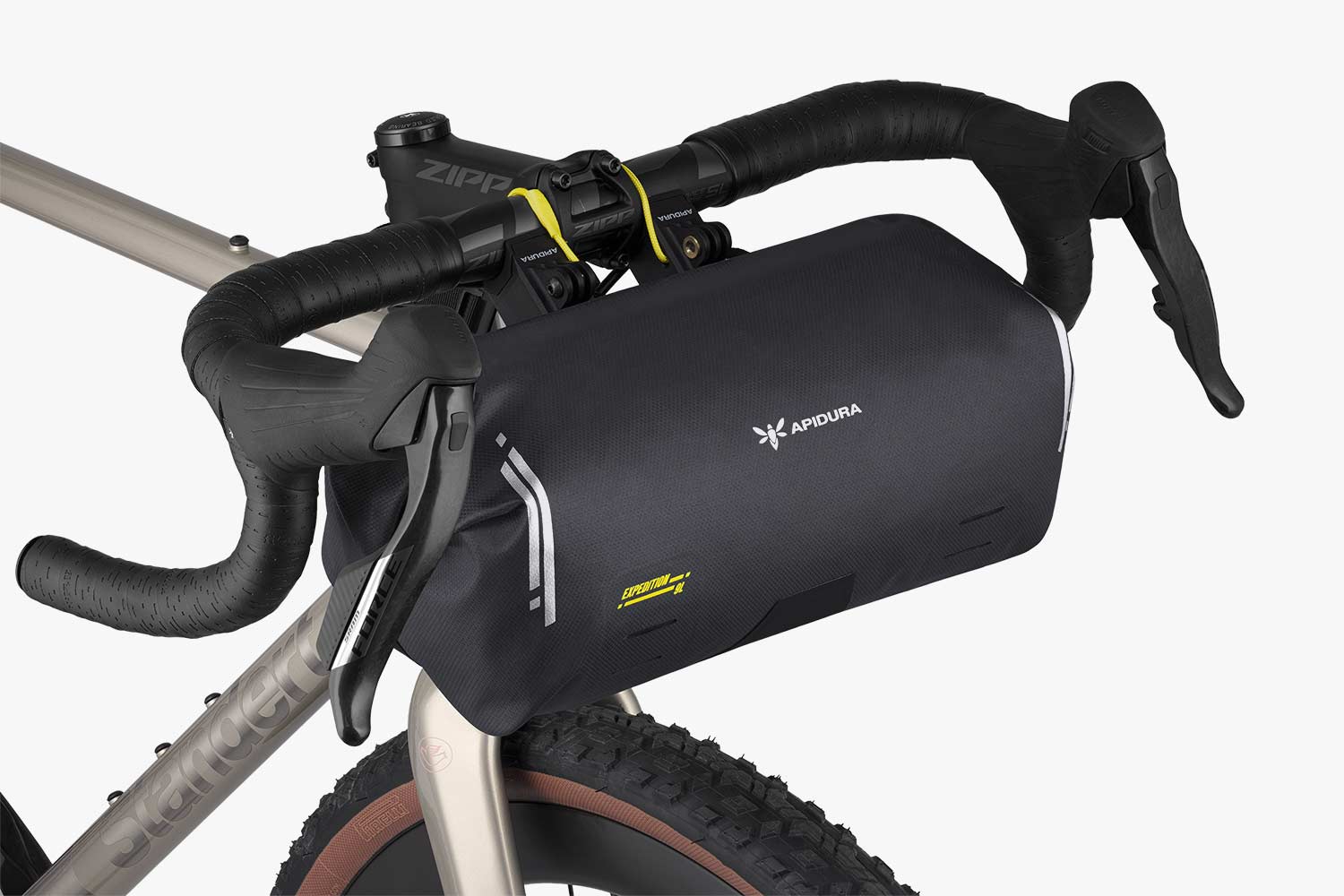 Rolowane zamknięcia z zaworami SoftVent torby Apidura Expedition Handlebar Pack 9L