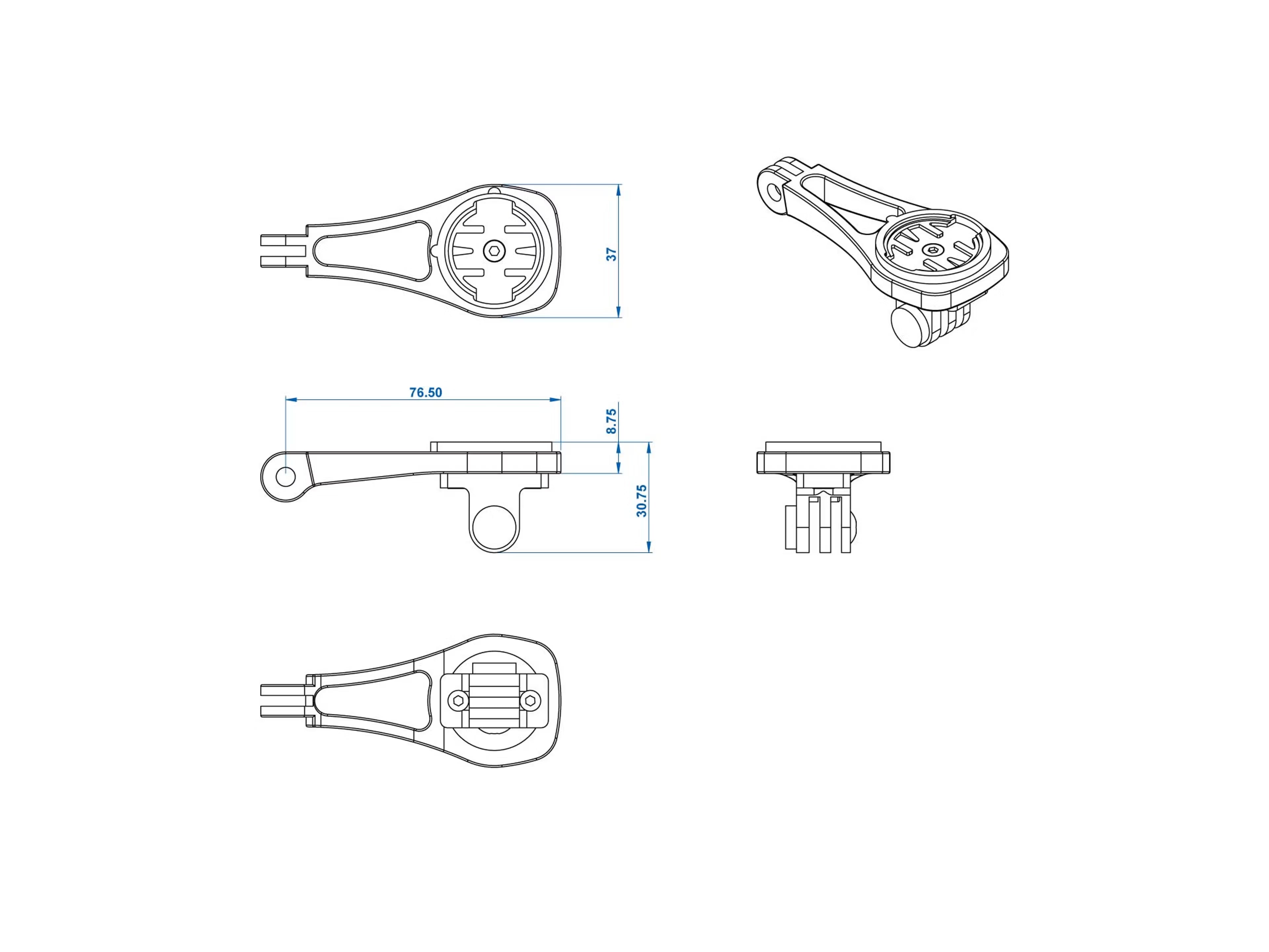 RITCHEY Lollipop Accessory Mount – uchwyt licznika i kamery/lampki