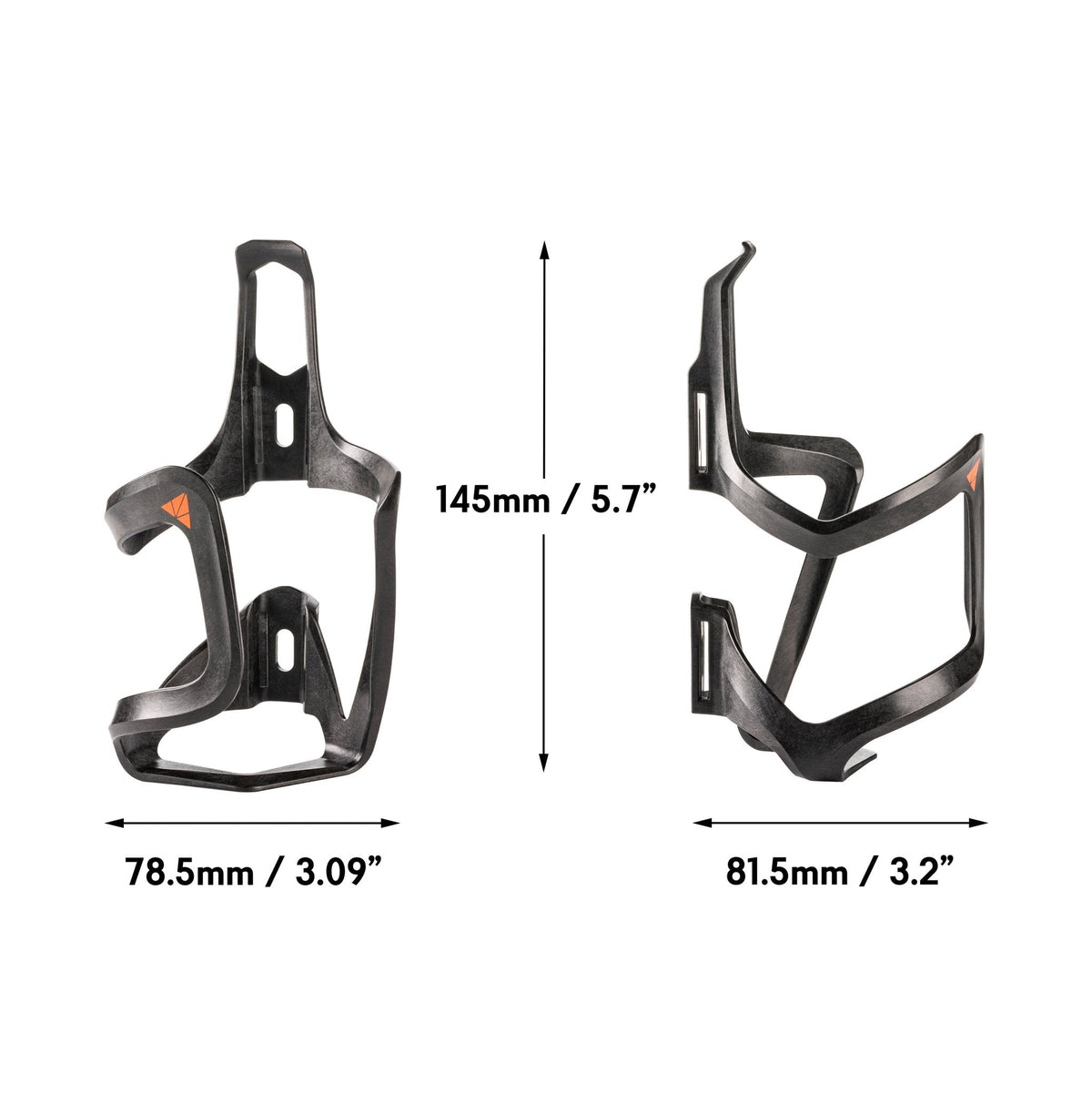 Koszyk na bidon Granite Aux Carbon – wymiary | Najs Bike