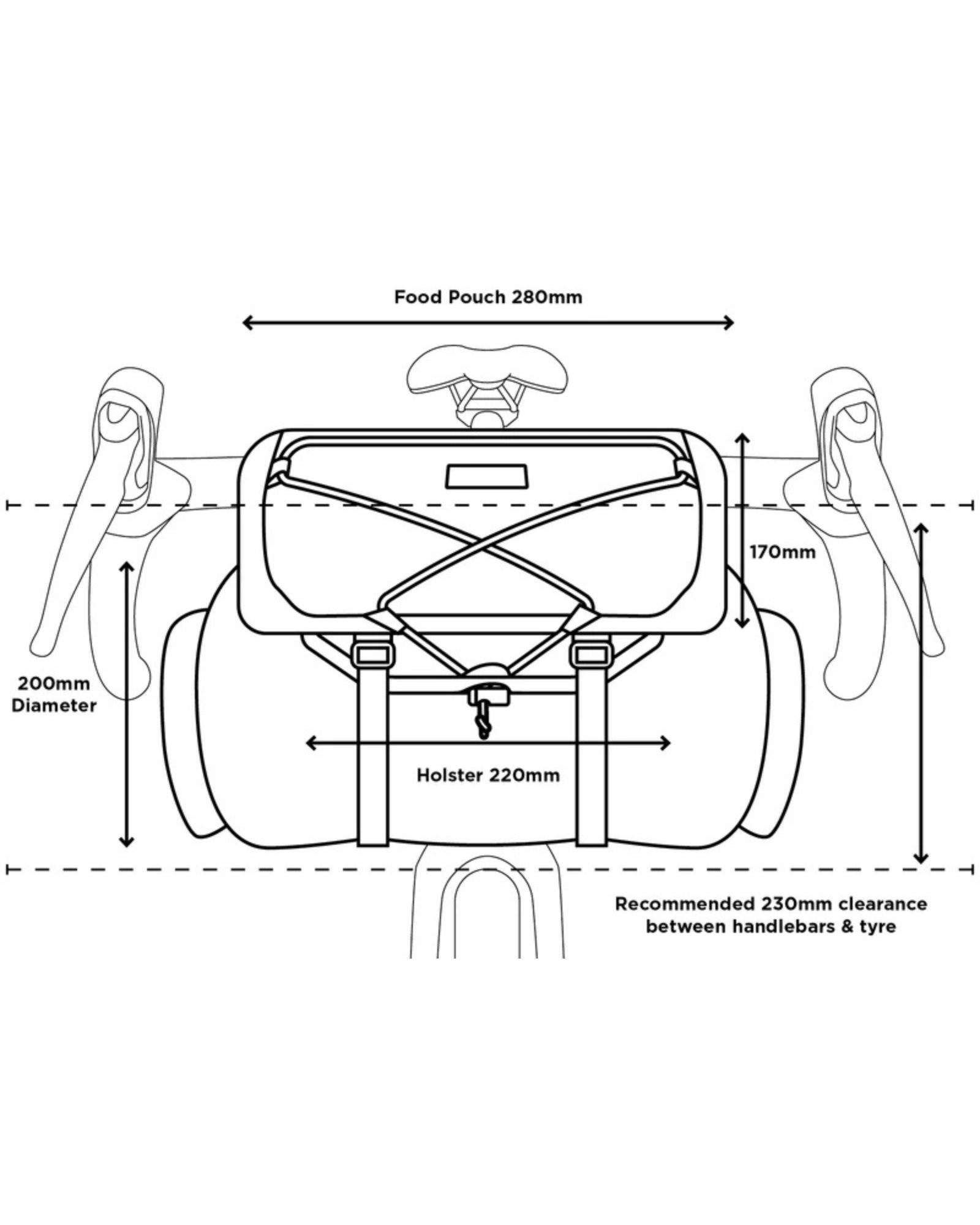 Torba na kierownice Restrap Bar Bag 17 L - Najs Bike