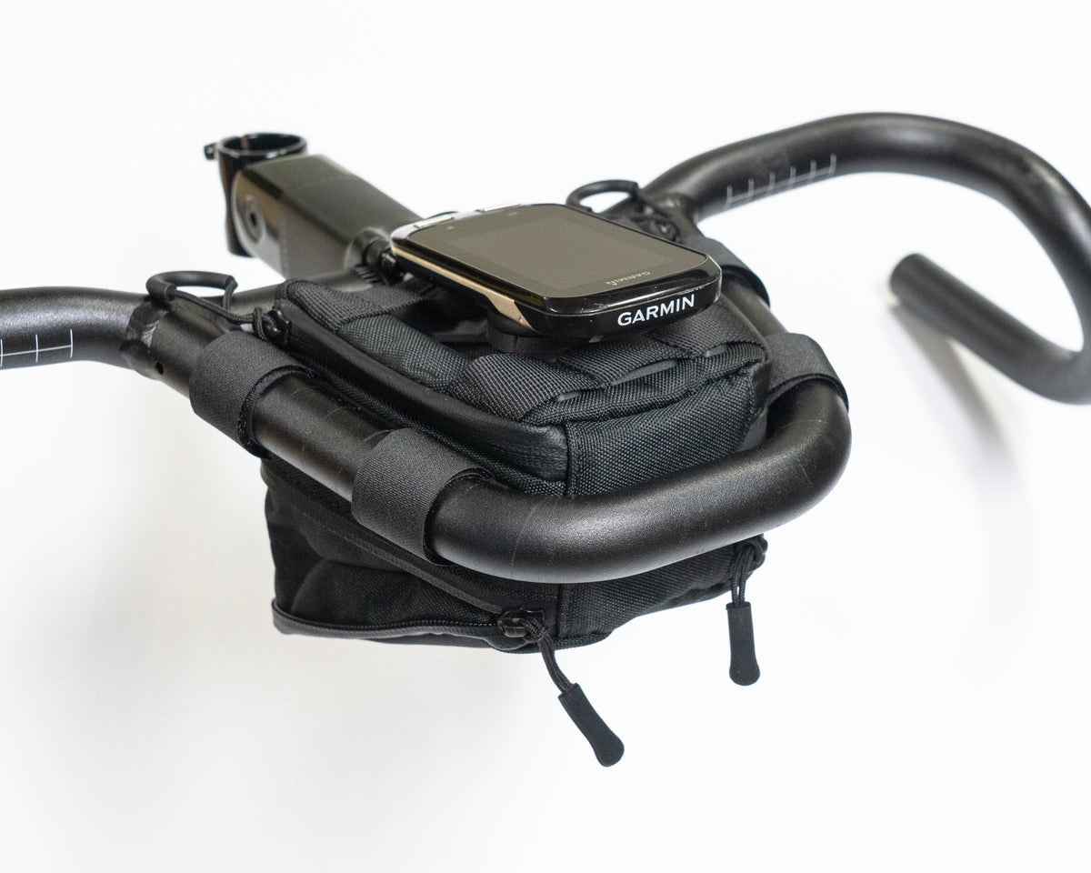 Uchwyt licznika Redshift na torbie Kitchen Sink z licznikiem Garmin