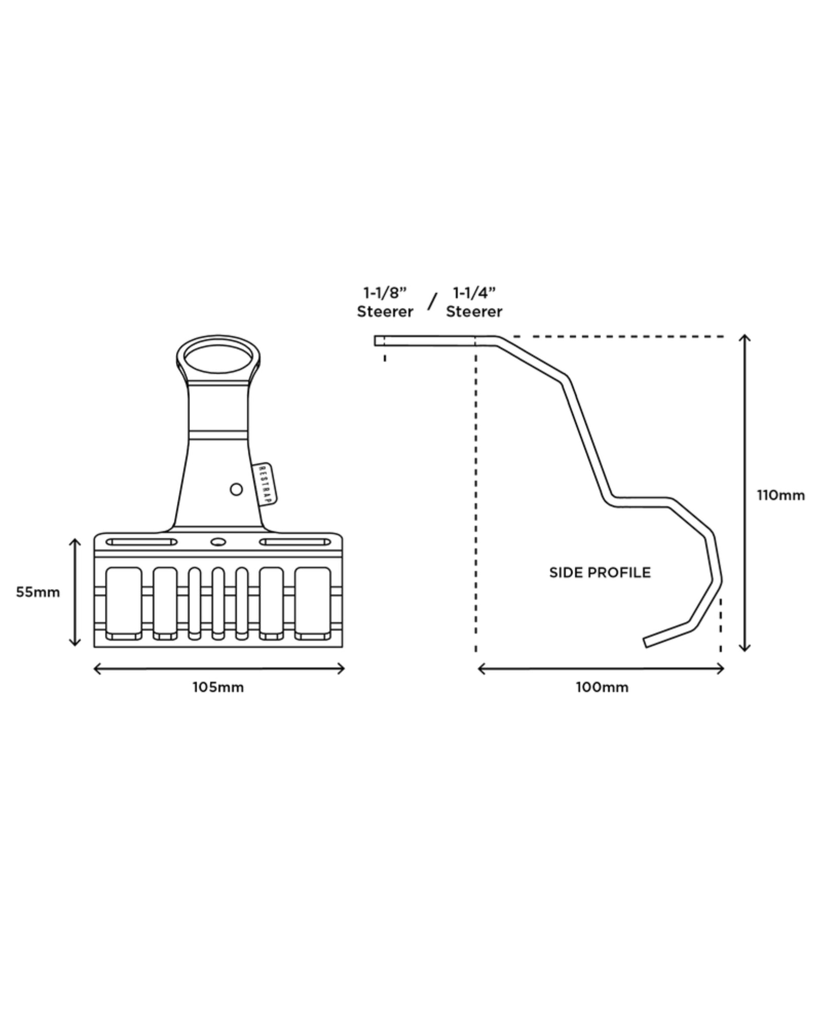 Uchwyt Restrap Bumper Bar - Najs Bike