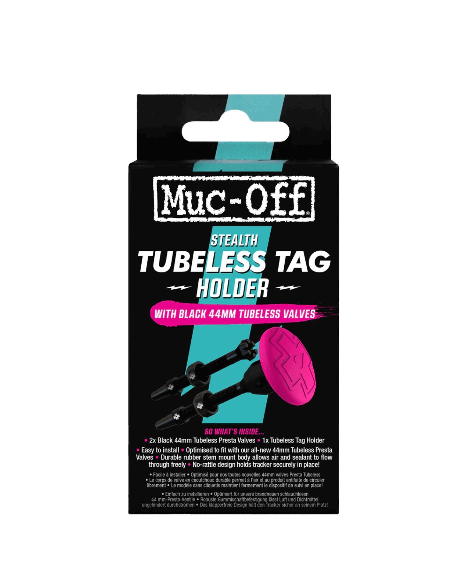 Wentyle Tubeless Muc-Off Stealth + Tag Holder - Najs Bike